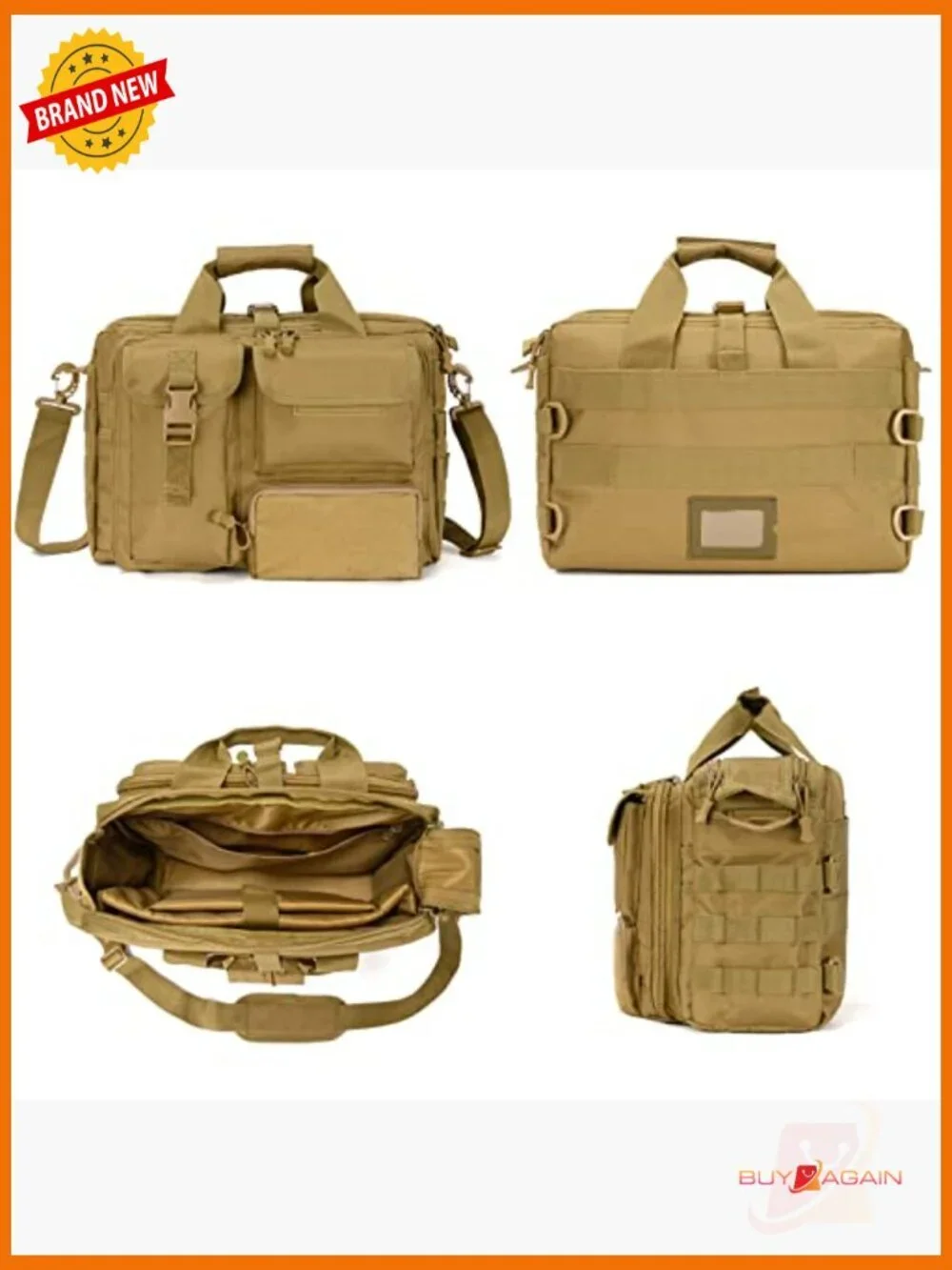 Stypos Tactical Messenger Bag 14inch 15.6inch Laptop Briefcase Military Flight
